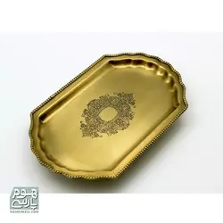 سینی چای بیضی یک نفره برنجی کد 62080A