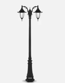 چراغ دوشاخه پارکی شب تاب مدل چتری SH-۱۰۴۸۲۰۱۲۰