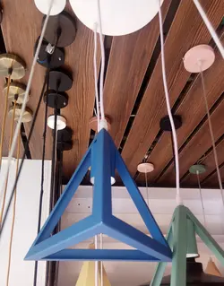 چراغ آویز مدرن تک شعله مدل هرمی