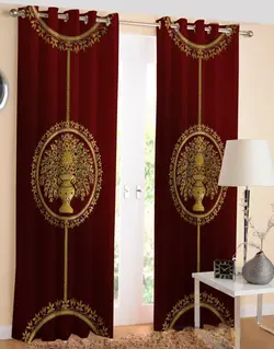 پرده پذیرایی جدید پانچ چاپی طرح کلاسیک