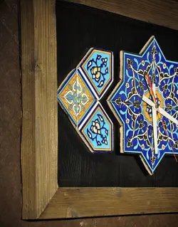 ساعت دیواری مستطیل هندسی