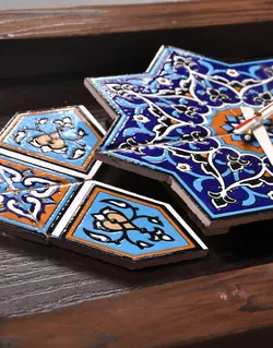 ساعت دیواری مستطیل هندسی