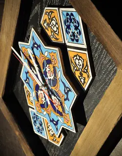 ساعت دیواری مستطیل هندسی