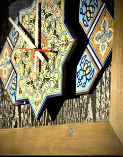 ساعت دیواری مستطیل هندسی