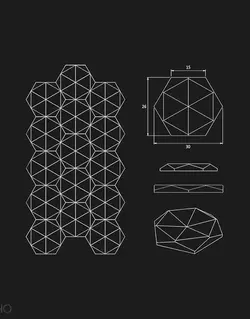 دیوارپوش ام دی اف سه بعدی داژو مدل M23
