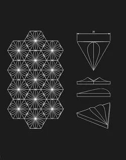 پنل دکوراتیو سه بعدی داژو مدلM14