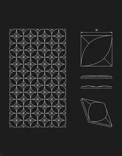 پنل دکوراتیو سه بعدی داژو مدلM3