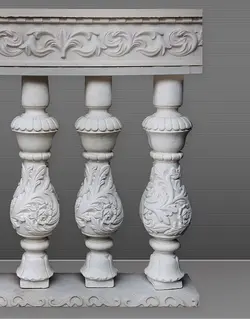 نرده سیمانی تراس یاقوت مدل یاقوت