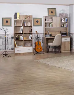 میز تحریر چوبی کاراملی آپادانا مدل هاروارد