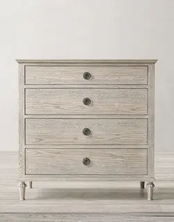 دراور چوبی چهار کشو تولیکا مدل النا