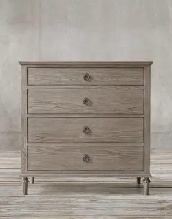 دراور چوبی چهار کشو تولیکا مدل النا