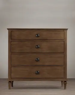 دراور چوبی چهار کشو تولیکا مدل النا