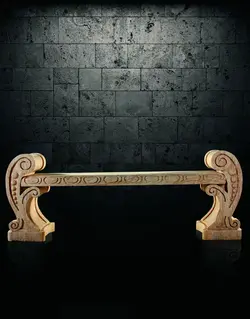 نیمکت سنگی آژیانه کد شش