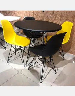 صندلی داووس پایه ایفلی استیل هامون