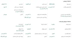 دوردوشی و زیردوشی پرشین استاندارد مدل سارینا