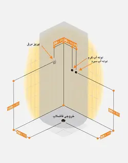 کابین دوش و سونا پرشین مدل آروتین