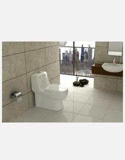 دستشویی فرنگی گلسار مدل پارمیس سه اینچ