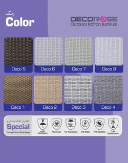 ست نشیمن فضای باز دکورز مدل ورونیکا