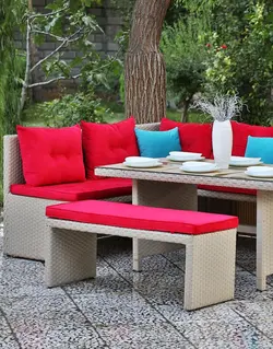 ست نشیمن فضای باز دکورز مدل باواریا