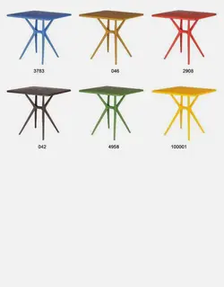 میز پلاستیکی فضای باز بابل مدل تینا