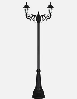 چراغ پارکی دوشاخه بیتانور مدل رومی کمرباریک Z-Bi-552423