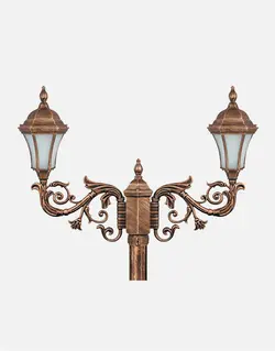 چراغ پارکی دوشاخه بیتانور مدل رومی کمرباریک Z-Bi-552423