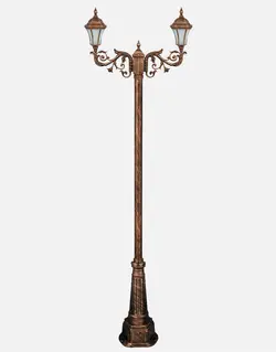 چراغ پارکی دوشاخه بیتانور مدل رومی کمرباریک Z-Bi-552423