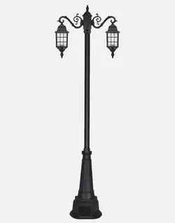 چراغ دو شاخه پارکی بیتانور مدل مشبک S-Bi-512213