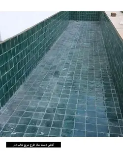 کاشی دست ساز لعاب دار طرح مربع