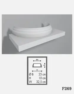 ابزار گچی پیش ساخته پاستون داخلی مدل H269