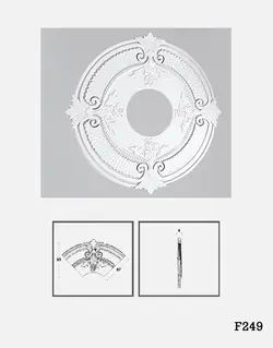 ابزار گچی پیش ساخته سقف مدل H249