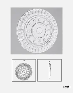ابزار گچی پیش ساخته سقف مدل H221