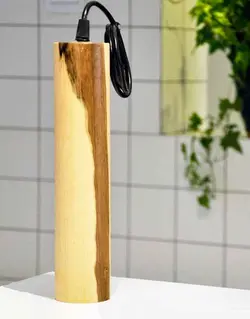 چراغ آویز چوبی انگاره مدل نی