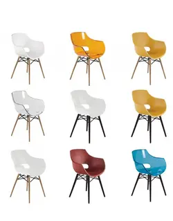 صندلی پلی کربنات مدل اوپال