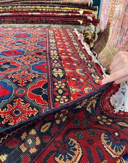 فرش دستباف لاکی نقش خان محمدی کد 118
