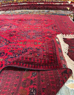 فرش دستباف لاکی نقش خان محمدی کد 122