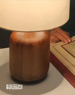 آباژور رومیزی چوبی انگاره مدل بلوط یک