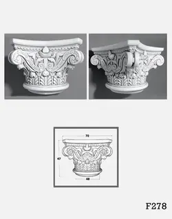 ابزار پیش ساخته نما سرستون سیمانی مدل EL133