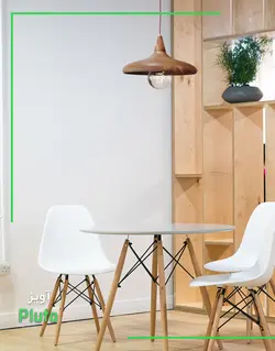 چراغ آویز چوبی مدل پلوتون