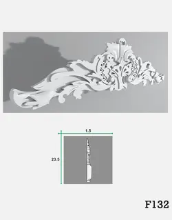 ابزار پیش ساخته نما تاج قاب سیمانی مدل EL132