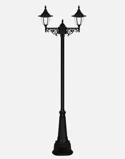 چراغ پارکی دوشاخه بیتانور مدل چتری خمره ای  J-Bi-582523