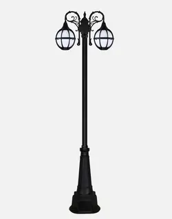 چراغ پارکی دوشاخه بیتانور مدل دیانا دوبل  P-Bi-612313