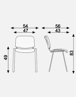 صندلی اجتماعات اروند بدون دسته مدل ۲۲۰۰