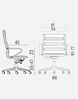 صندلی کارشناسی جکدار اروند مدل ۵۶۱۲