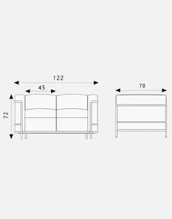 مبل اروند مدل لوکورپوزیه