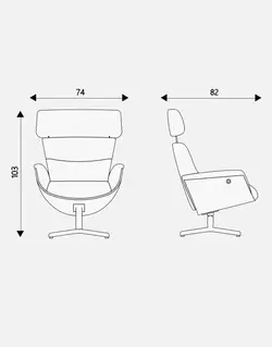 صندلی مدیریتی اروند مدل اولوشن به همراه زیرپایی