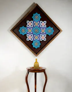 تابلو سنتی هندسی طرح کاشی