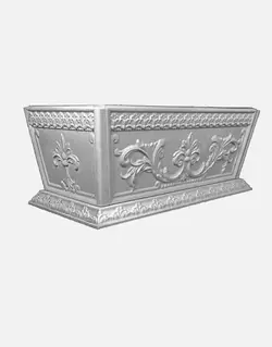 گلدان بتنی مدل جنگلی بزرگ