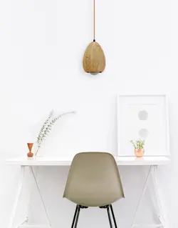 چراغ آویز چوبی مدل لورا