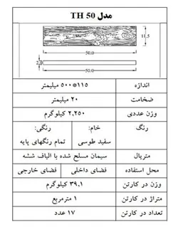 دیوارپوش بتن اکسپوز دکواستون مدلTH50